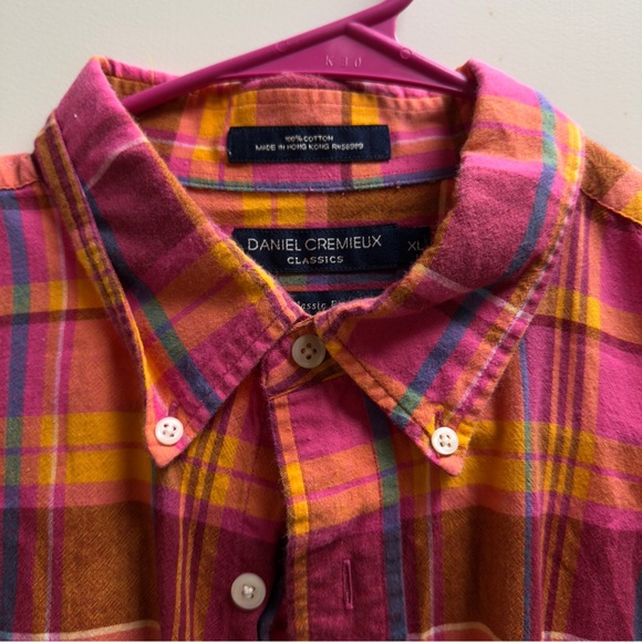 Daniel Cremieux Casual Fit Colorful Plaid‎ Button down XL - Picture 2 of 6